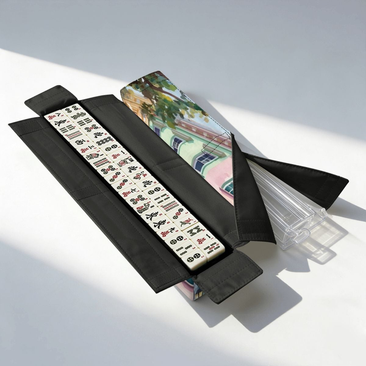 Charleston South Carolina Rainbow Row Mahjong Bag Bundle Set