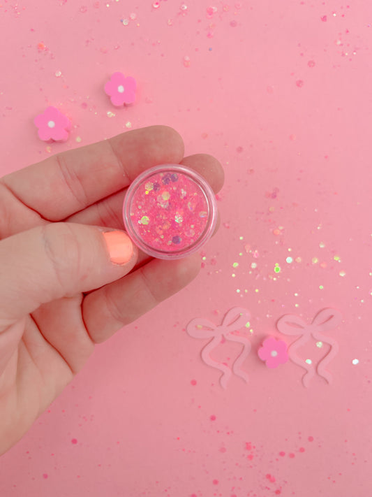 Poolside Pink Hair Glitter