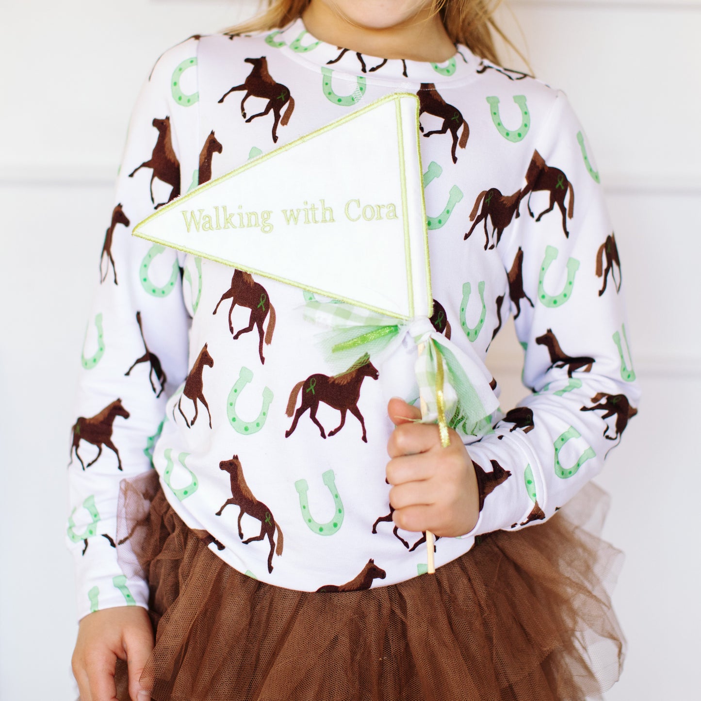 LUCKY Horse Terry Pullover