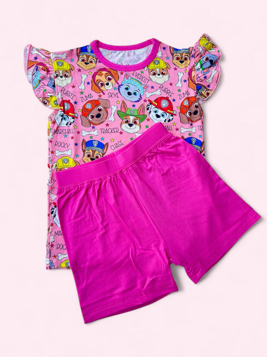 Rescue Team Flutter Sleeve Short Set