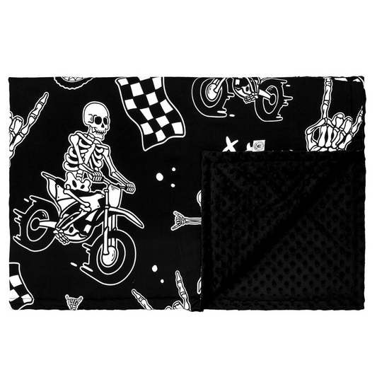Bikes N Bones Blanket / Large *PREORDER - BEGIN SHIPPING NOV 14 - 21*