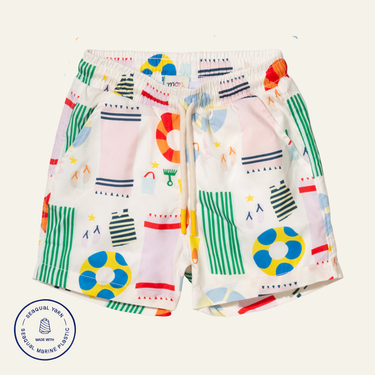 UPF 50+ Recycled Fishing Net Beach Baby Swim Trunk