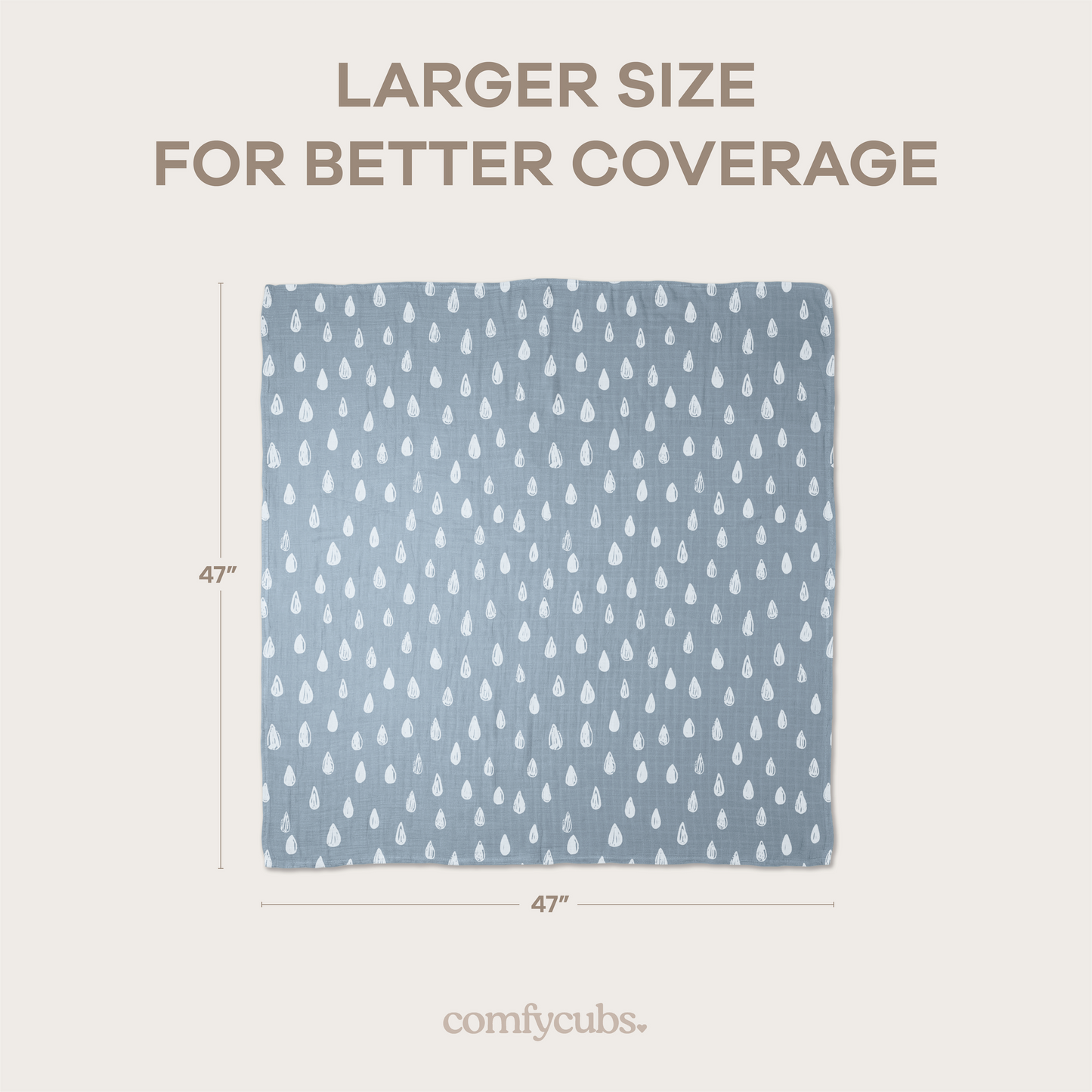 Muslin Swaddle Blankets in Sun, Rainbow, Rain & Doodle, 4 Pack