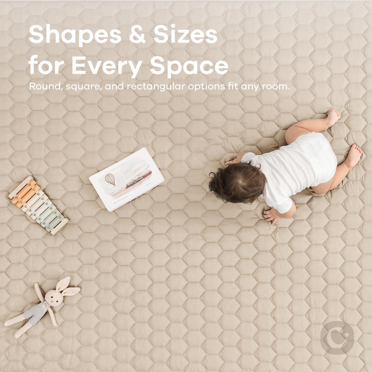 Play Mat with Non-Slip Bottom in Sand