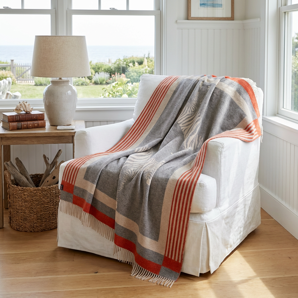 Savanna Equestrian Reversible Throw – Extra-Fine Italian Merino Wool