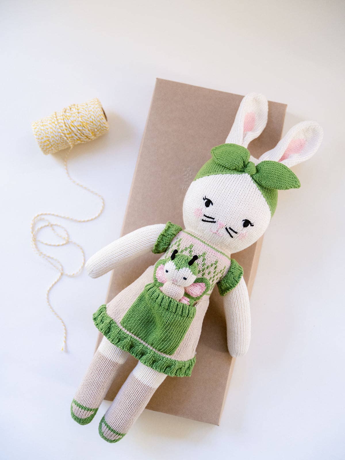 20" Beatrice the Bunny with 3" Mini Bella the Butterfly