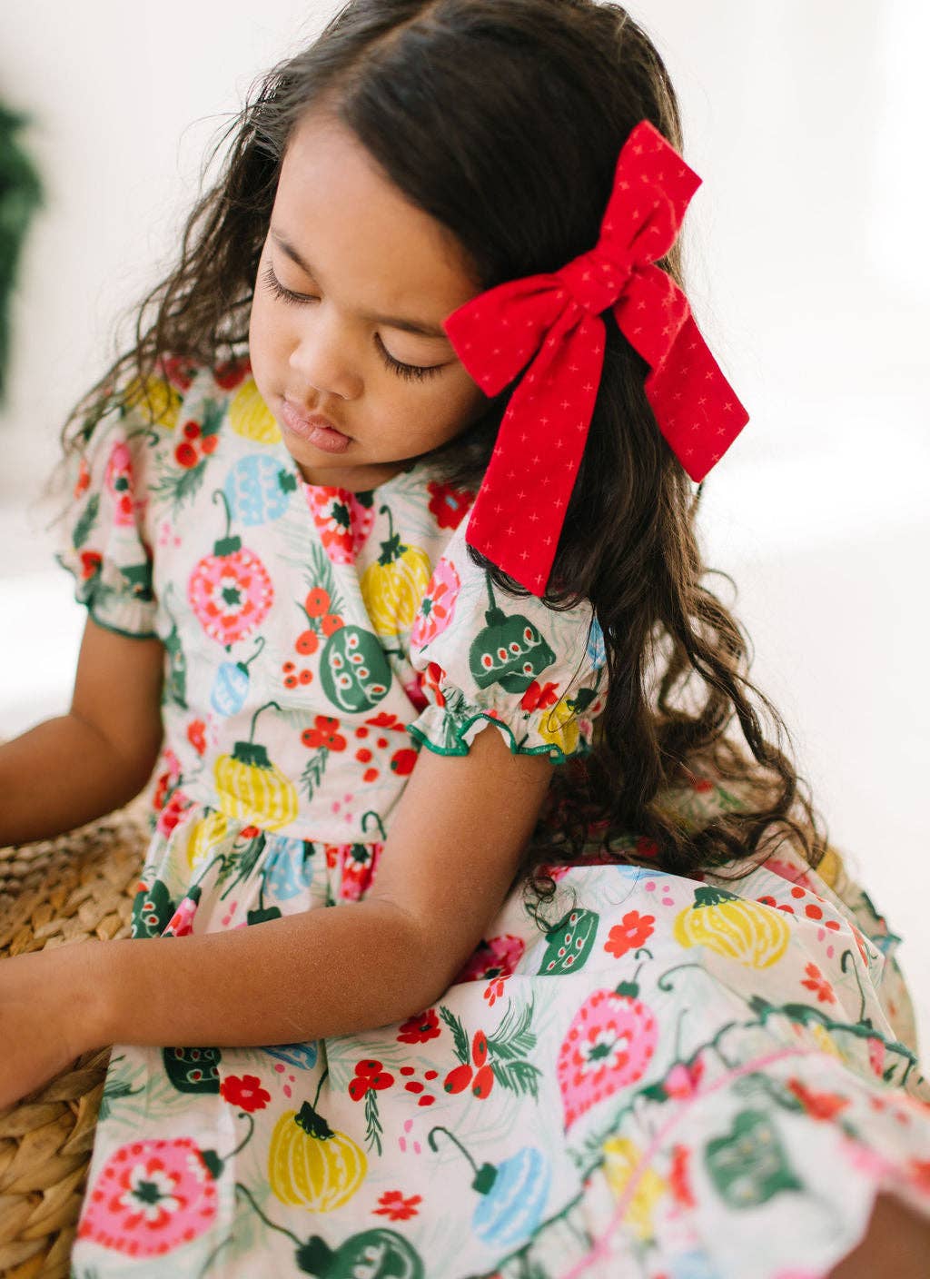 Vintage Ornament Poplin Dress