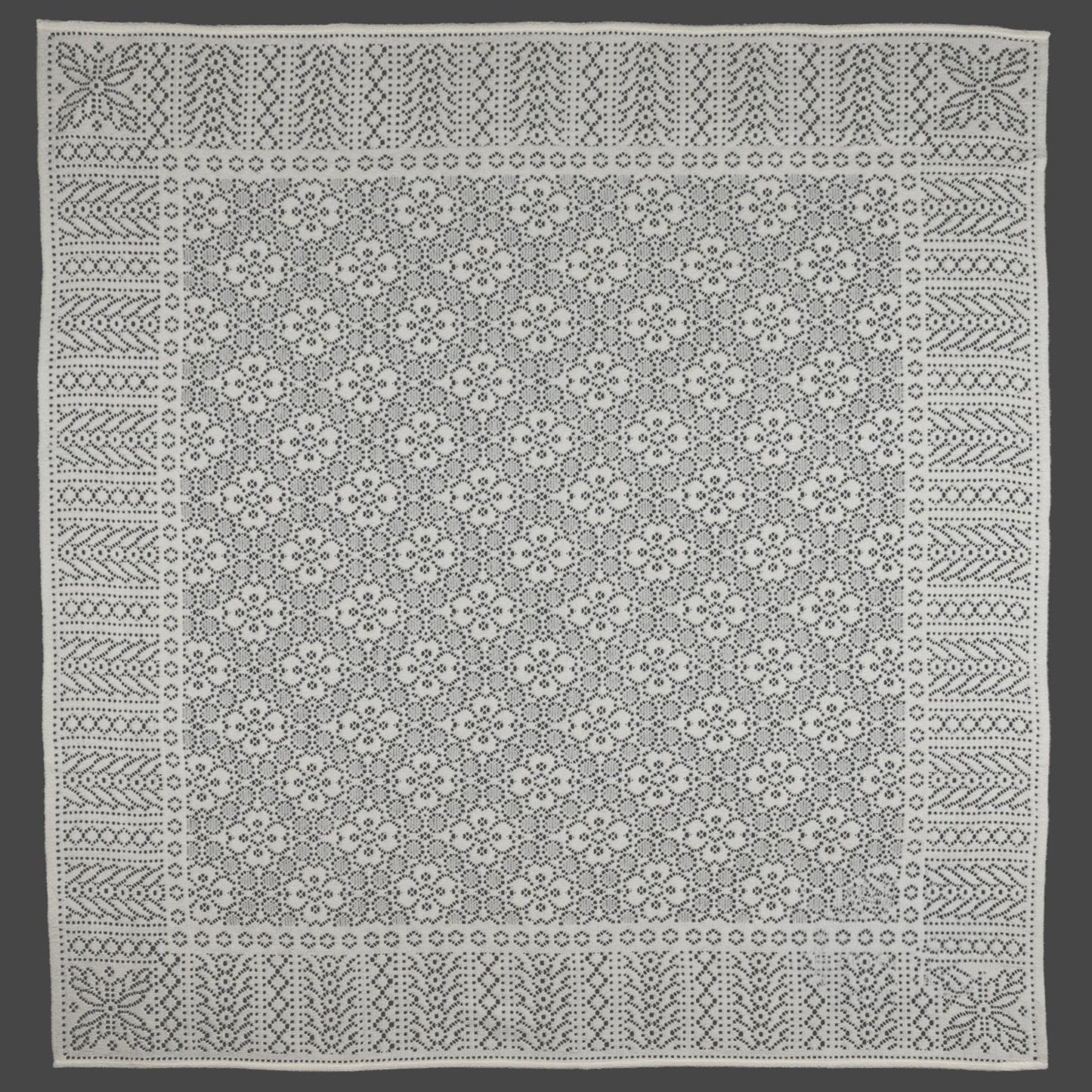 Southampton Home Lace Weave Baby Shawl - Ivory