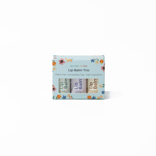 Natural Lip Balm Trio Gift Set