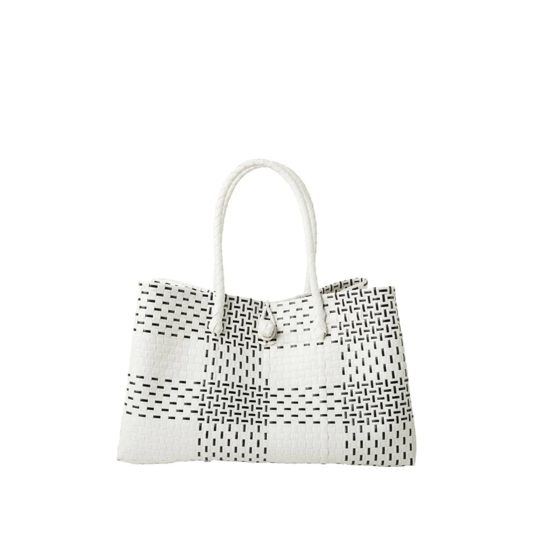 The Midi Piper Handwoven Tote · Recycled Plastic
