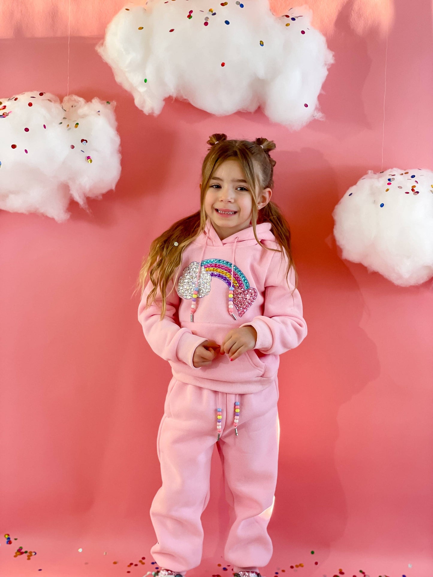 Rainbow Gem Sweatsuit W/ Beads