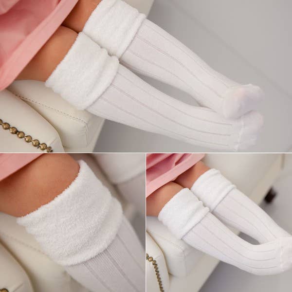 Furry Ivory Sock