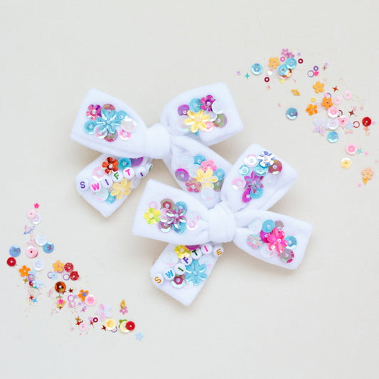 Swiftie Velvet Pigtail Sequin Set