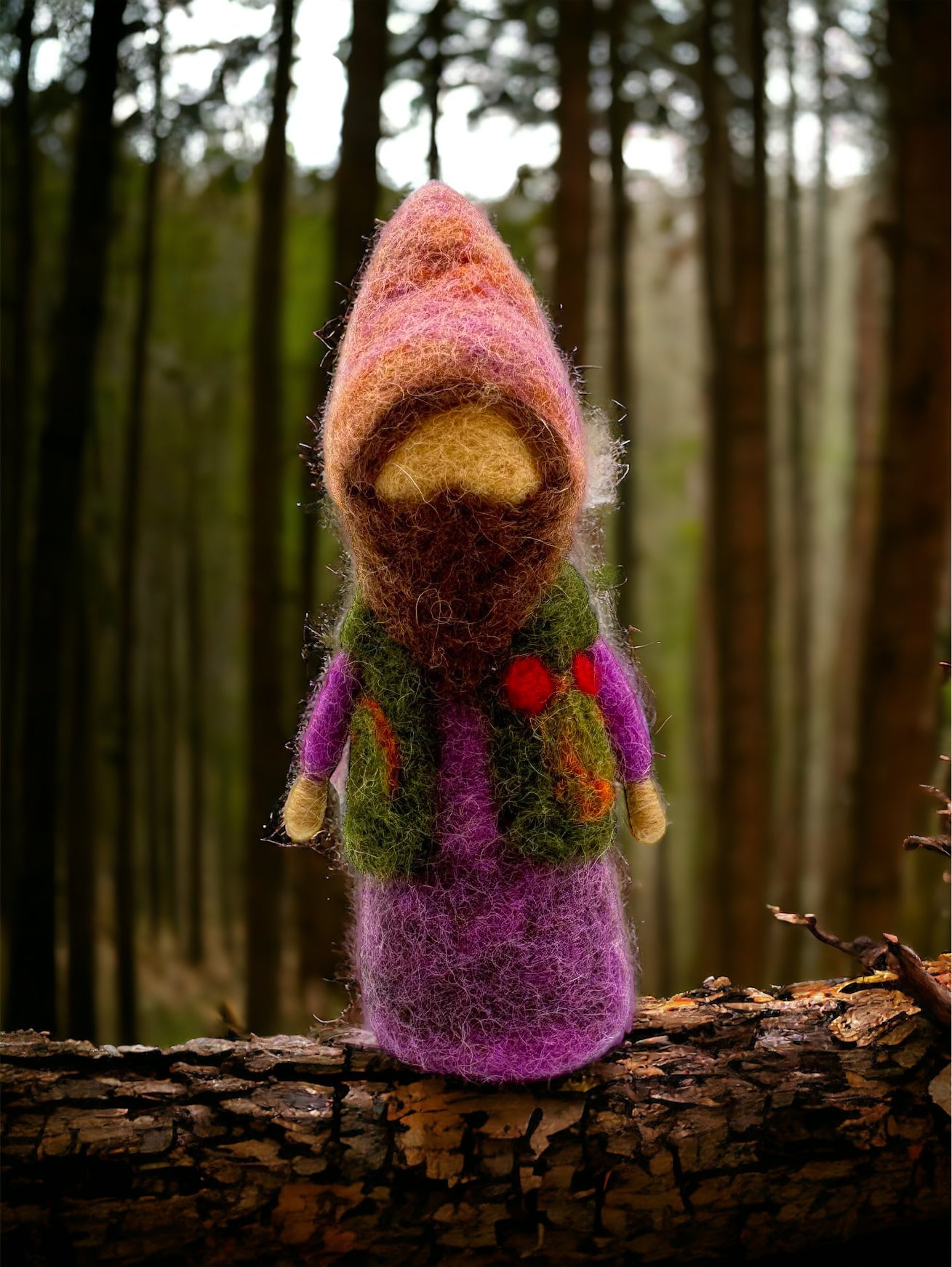 **Pre-order (Ships in 2-3 Weeks)**Handmade in Nepal 100% Wool Felt Foods Play Set for Pretend Cooking and Farmer's Market Play