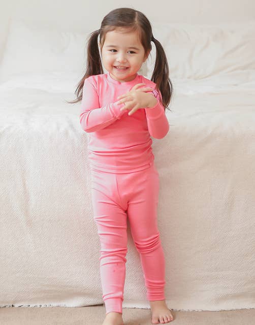 Modal Pink Long Sleeve PJs