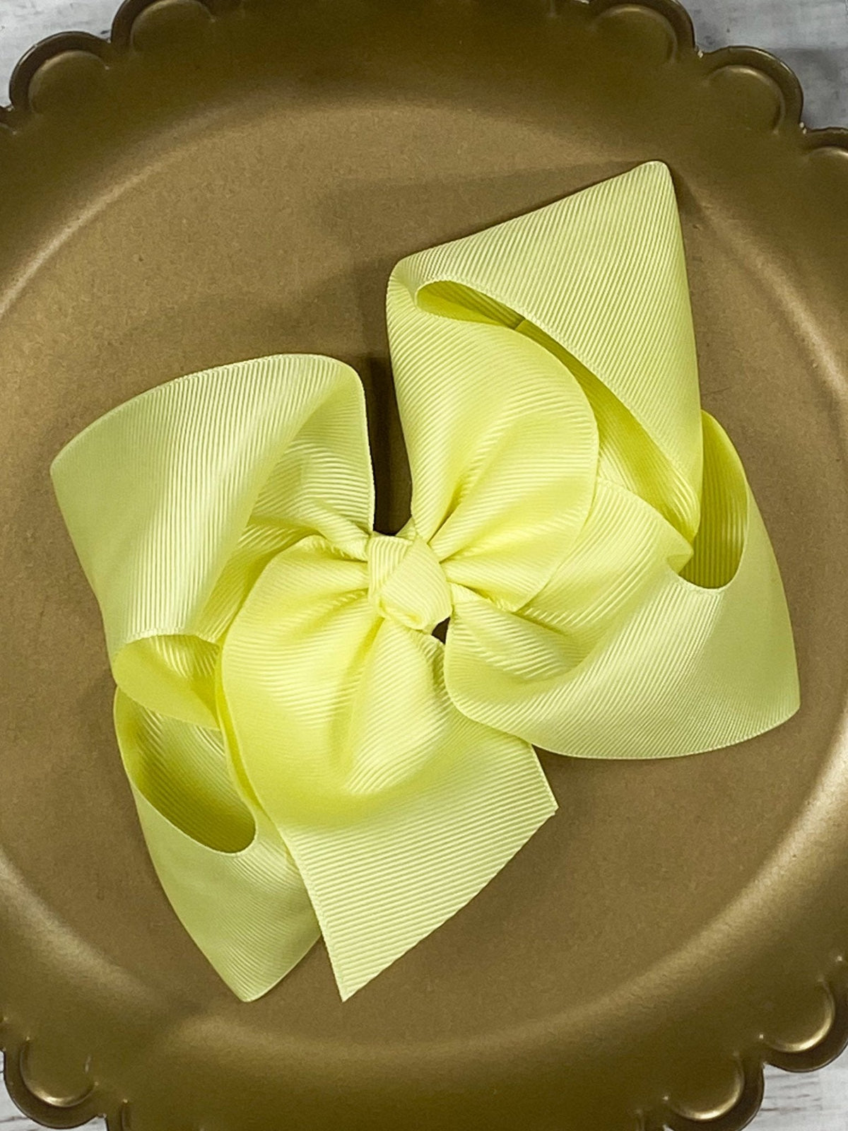 Oversize Grosgrain Hair Bow - Alligator Clip - 5.5"
