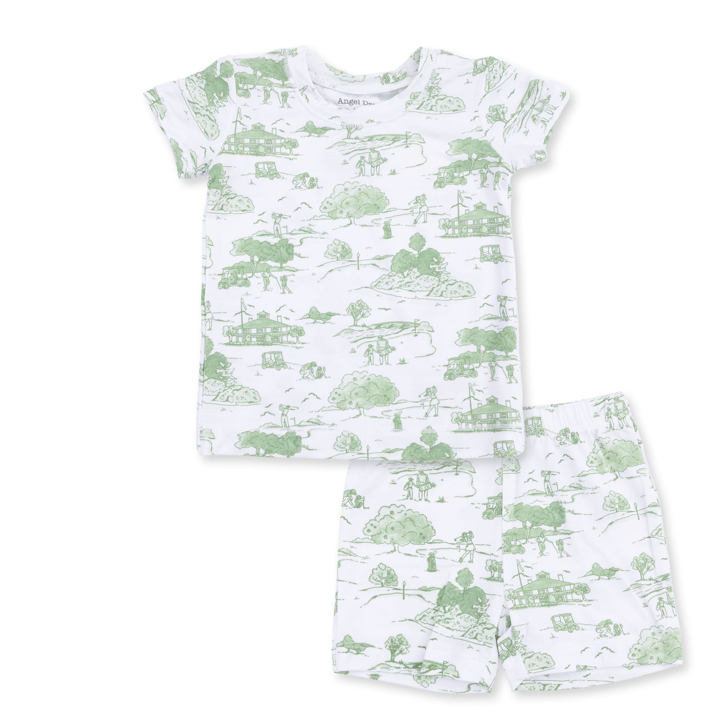 Golf Toile Green - Loungewear Short Set