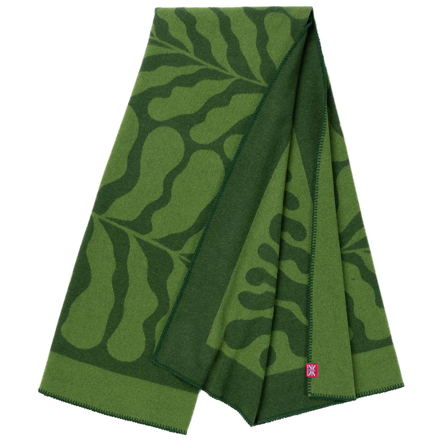 Southampton Home Merino Wool Fleece Throw - Leaf