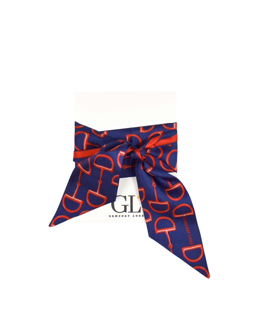 The Gameday Signature  Scarf- Navy, Red And White