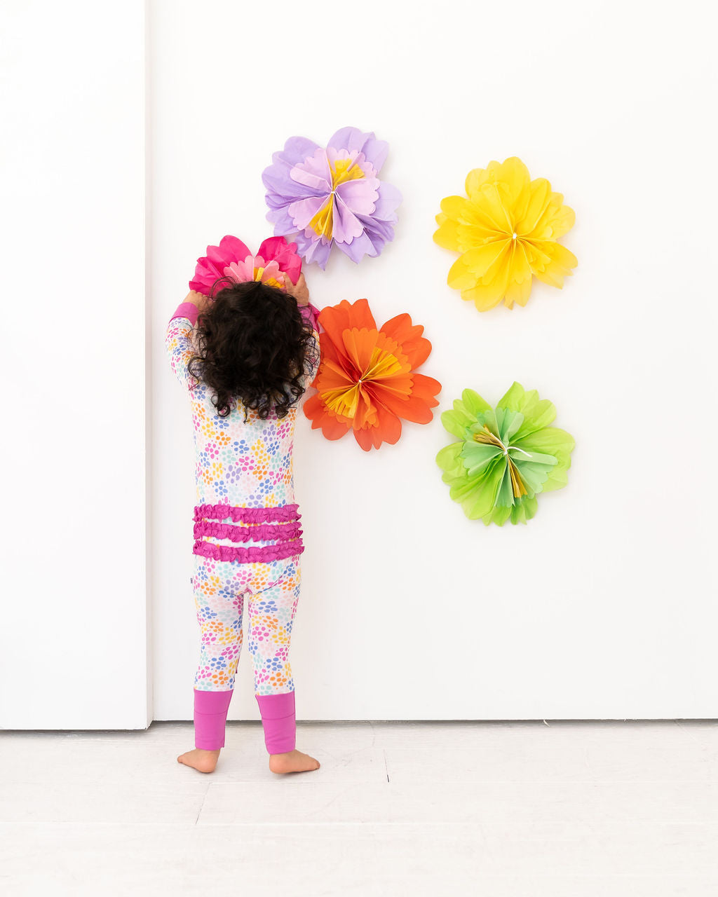 Korrie Dots Bamboo Ruffle Convertible Footie