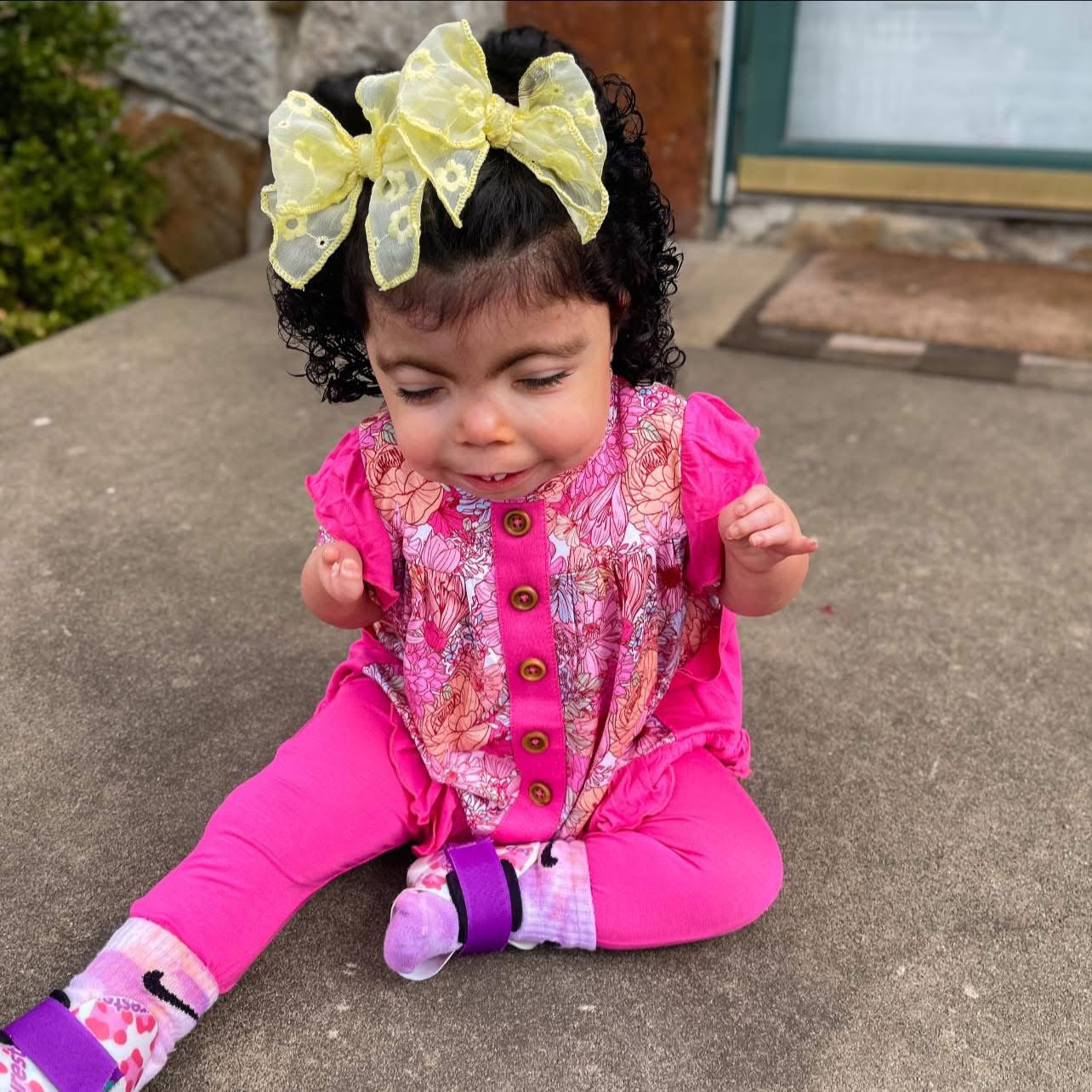 Journee Bamboo Short Sleeve Peplum + Legging Set