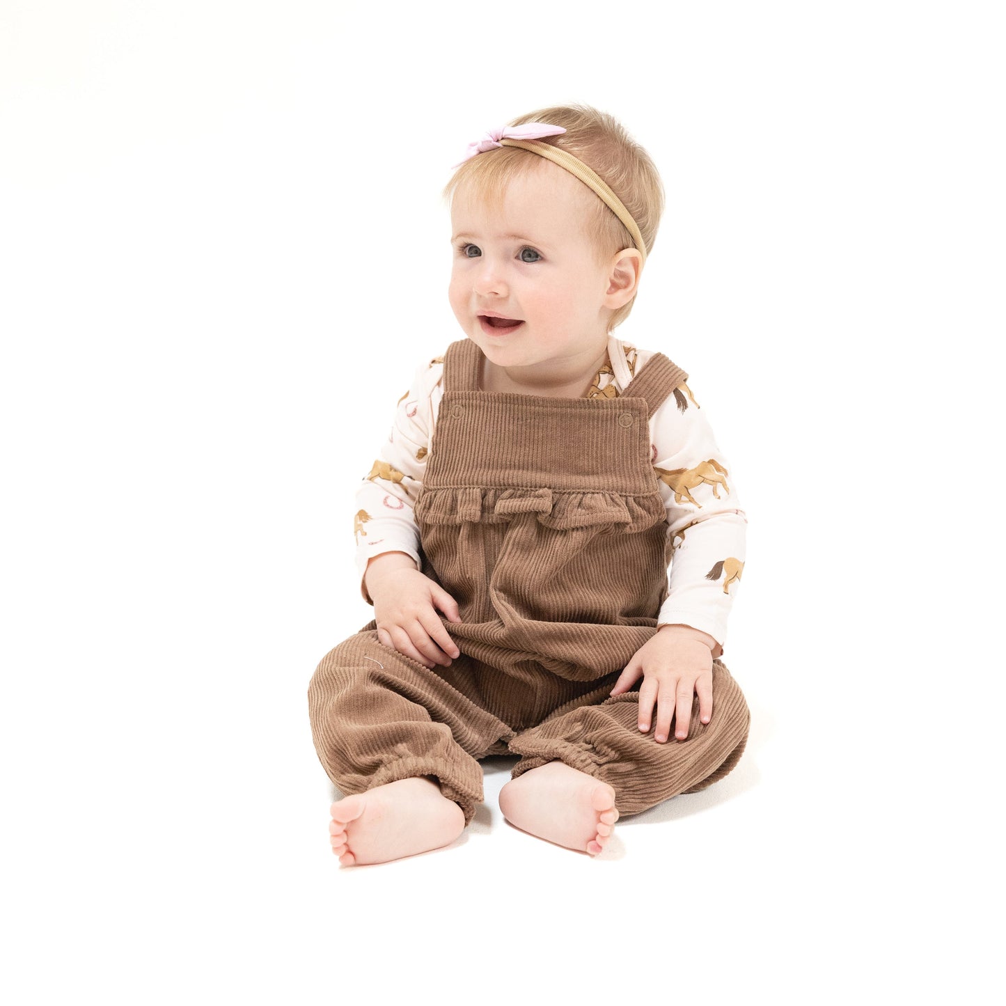 Yoke Ruffle Overall