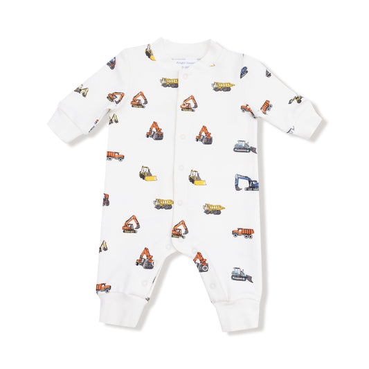Baseball Collar Romper with Front Placket- construction