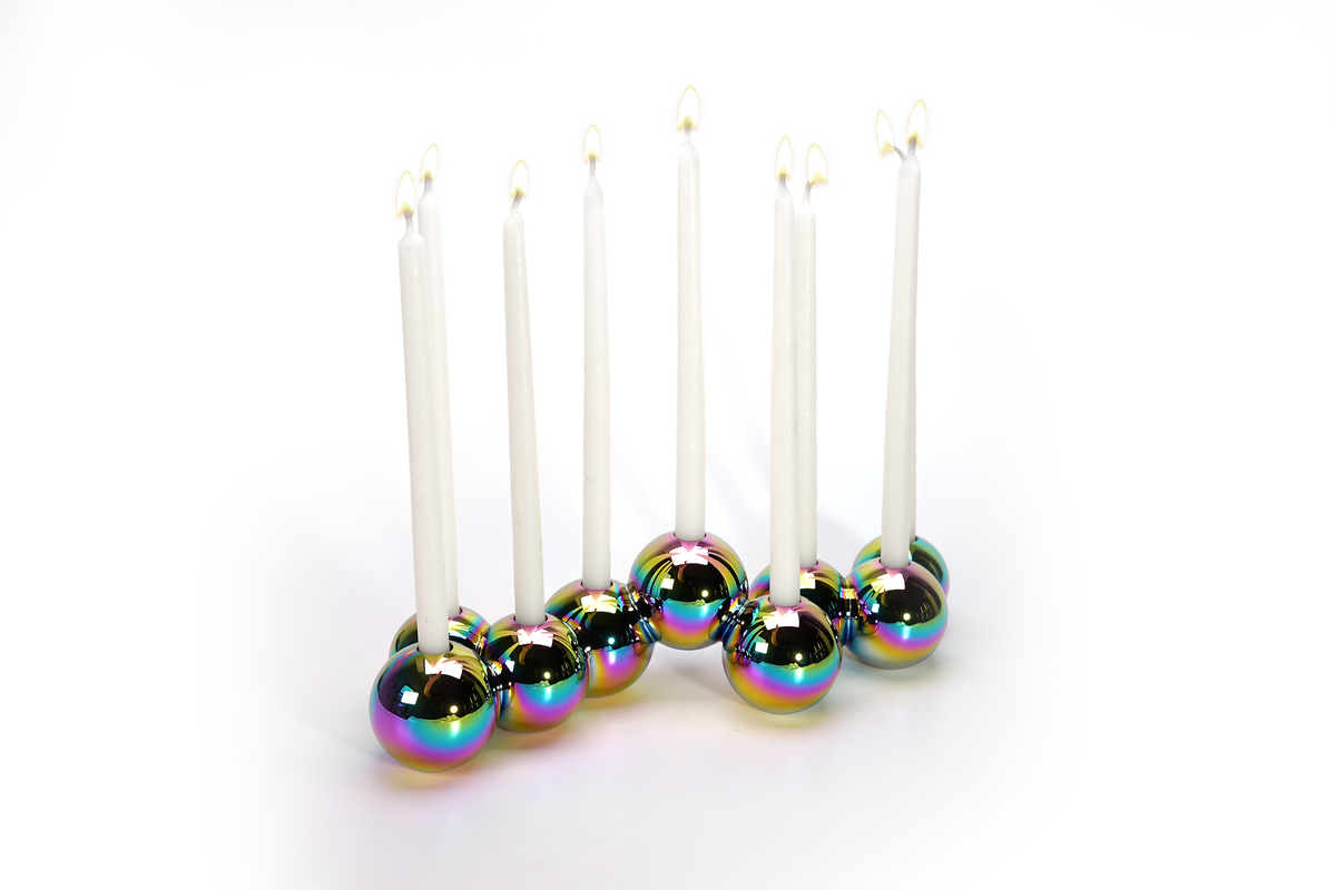 Bubble Menorah (Aluminum)