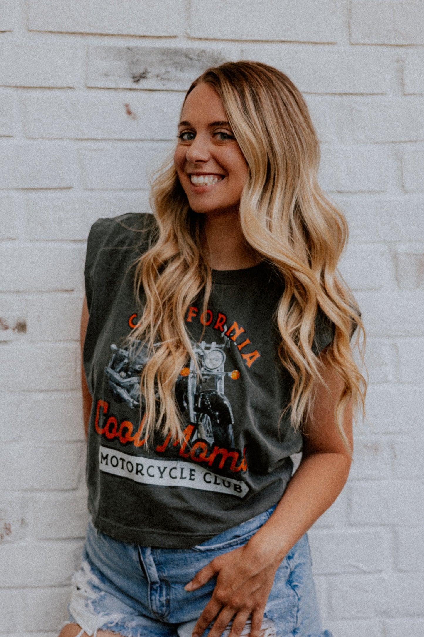 Cool Moms Motorcycle Club- Muscle Tee
