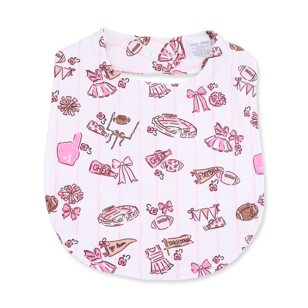 Football Cheer Nursery - Feeding Bib
