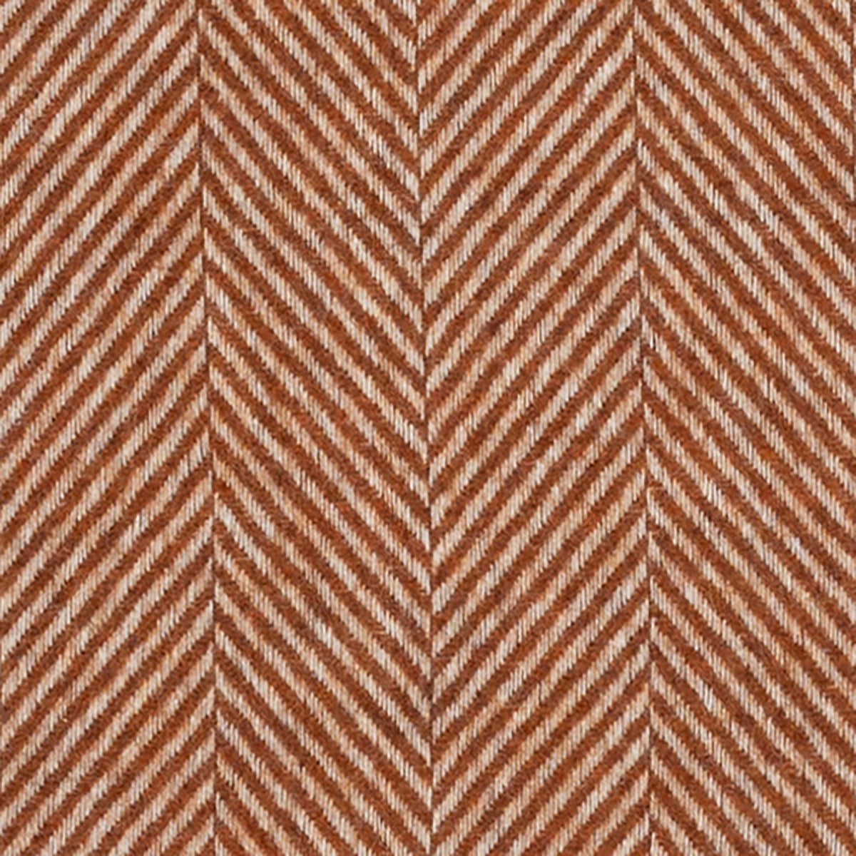 Southampton Home Merino Wool Herringbone Throw - Rust