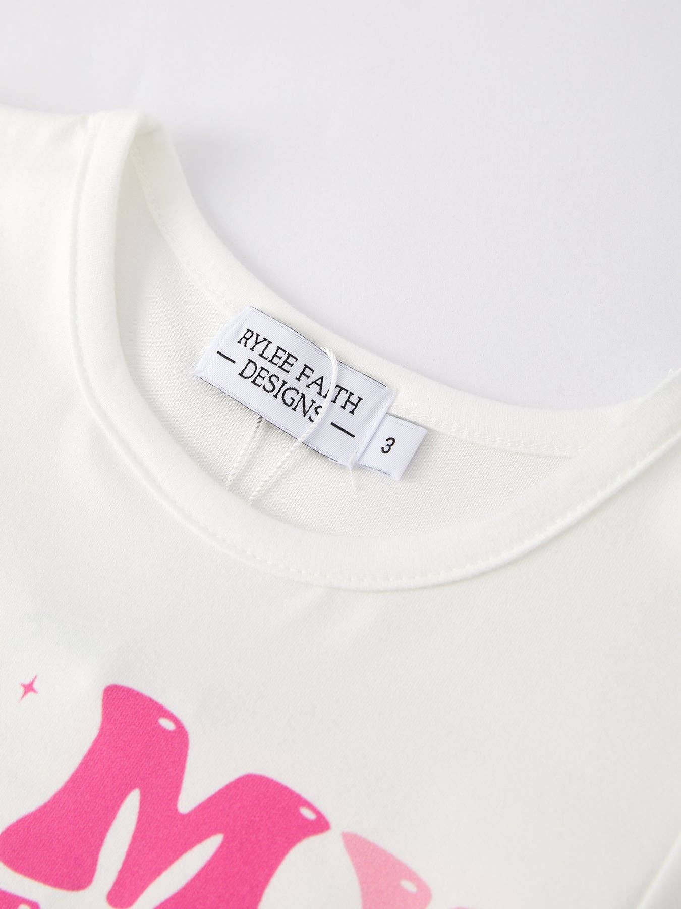 “IN MY SWIFTIE ERA” Print Top +Bell Bottom Pants Set