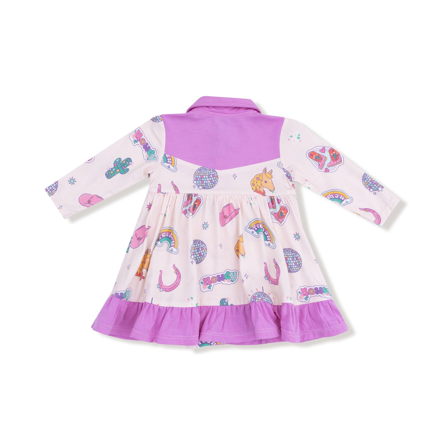 Long Sleeve Cowboy Bodysuit Dress