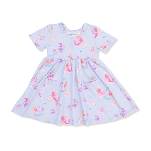 Mermaid Princesses - Twirly Short Sleeve Dress