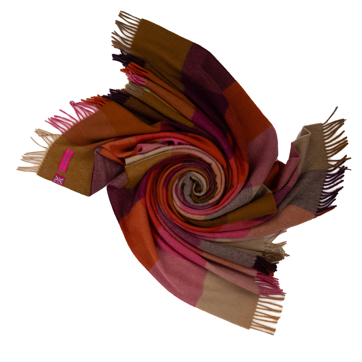 Southampton Home Merino Wool Throw – Block Bold