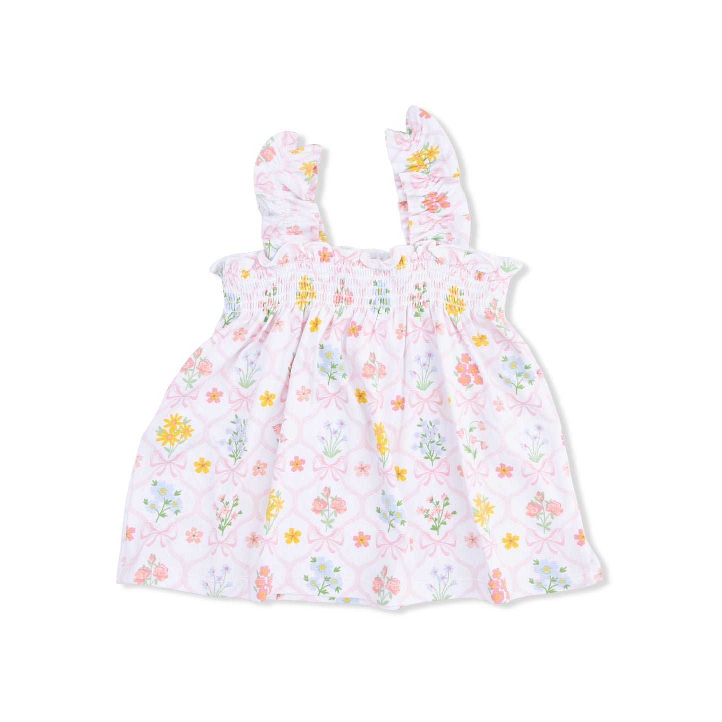 Spring Blooms Bow Trellis - Ruffly Strap Top and Bloomer