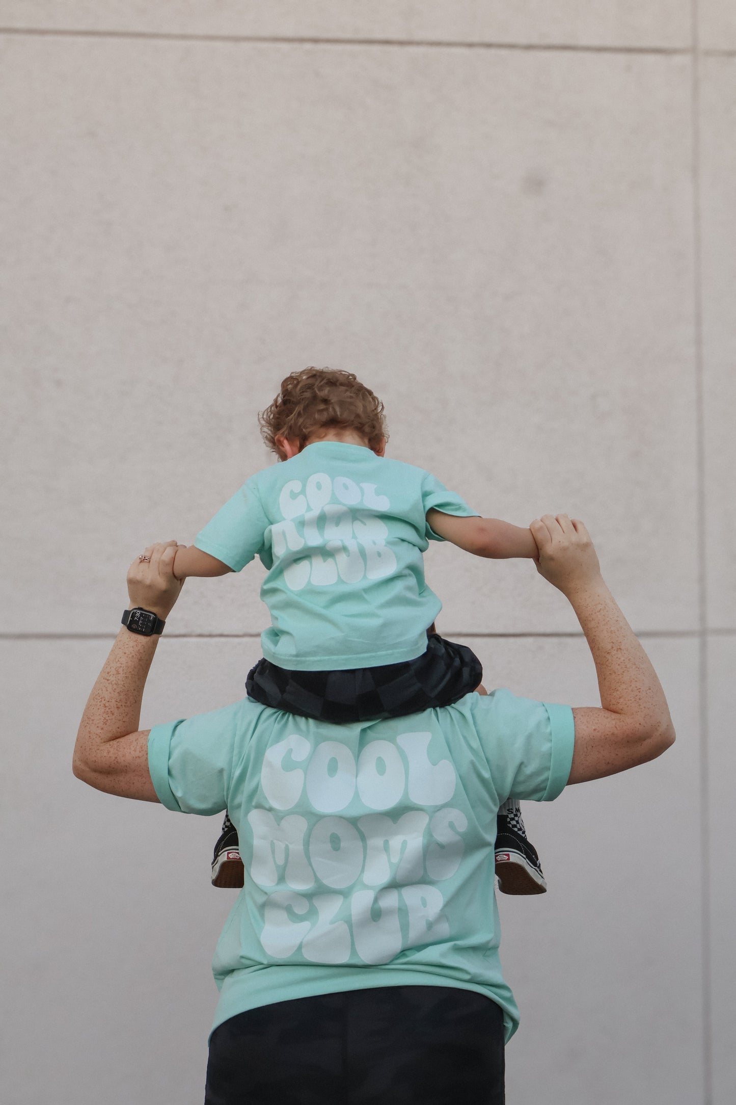 COOL MOMS CLUB • MINT ACID WASH TEE