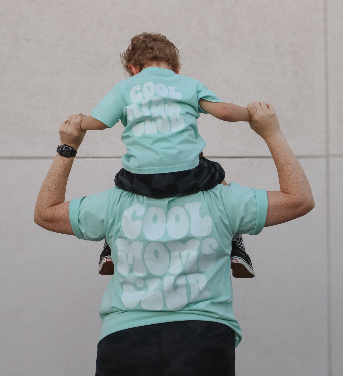 COOL MOMS CLUB • MINT ACID WASH TEE