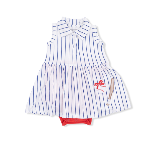Baseball Stripe - Polo Tennis Dress