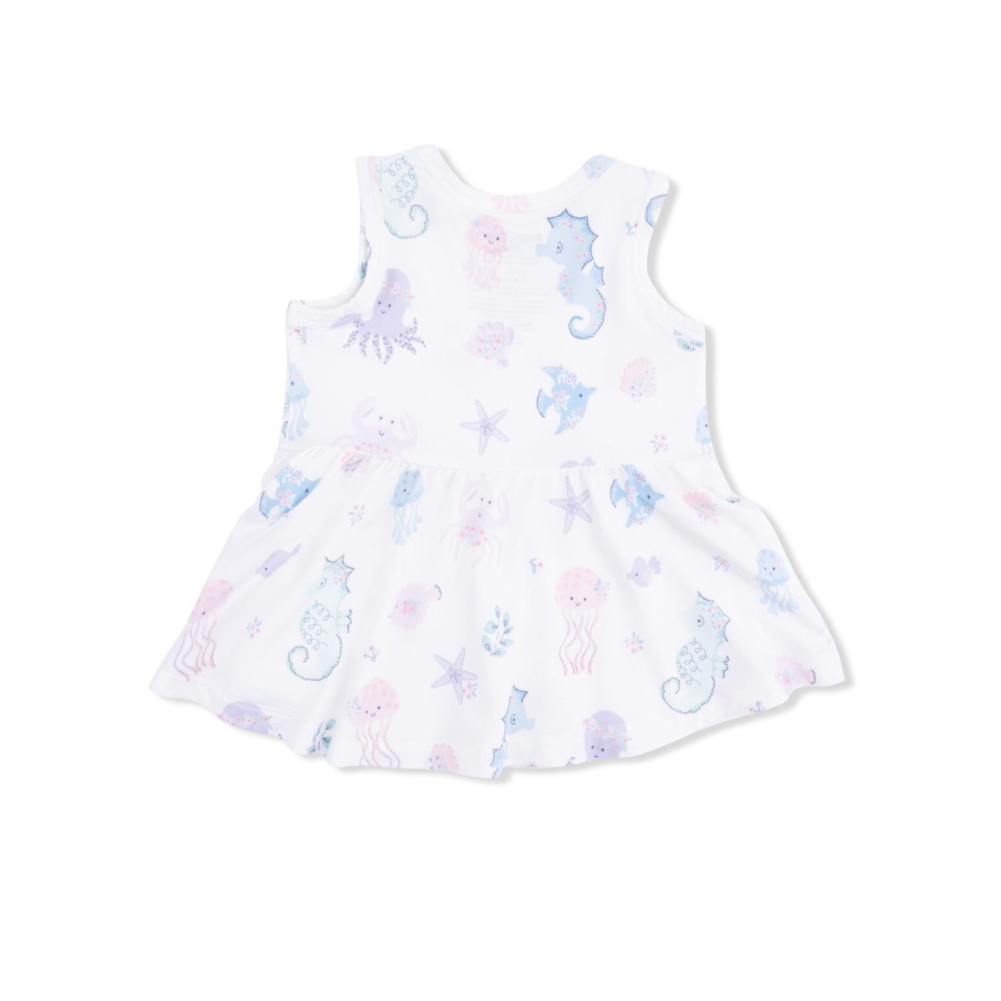 Floral Sea Creatures - Peplum Tank Top and Bike Short