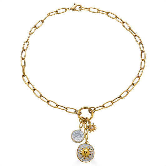 Celestial Charm Cluster Necklace