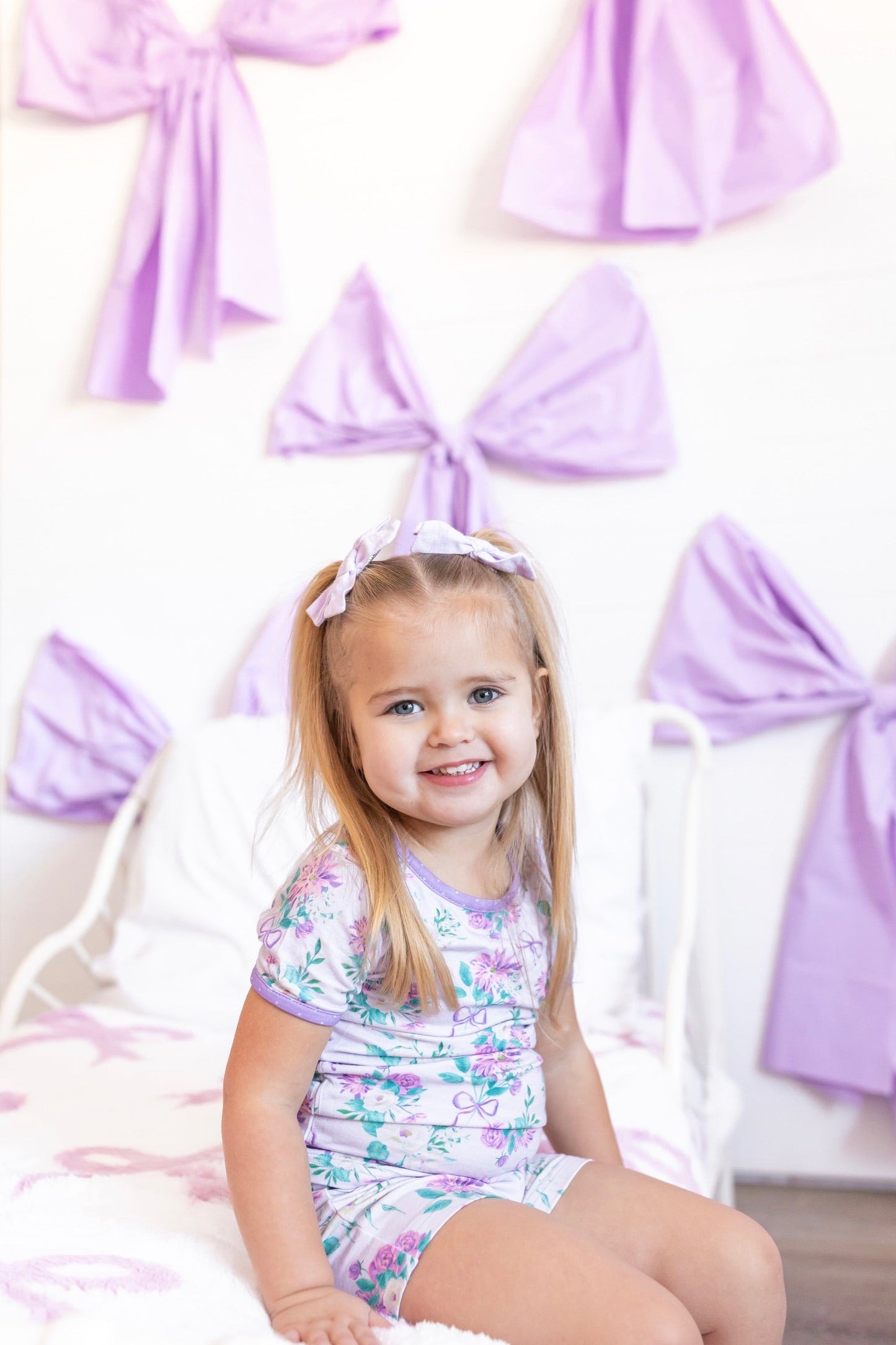 Lavender Dreams Shirt and Short Pajama Set