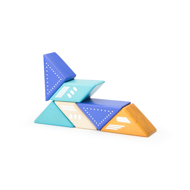 Travel Pals - Jet Plane Magnetic Wooden Blocks 6 pieces