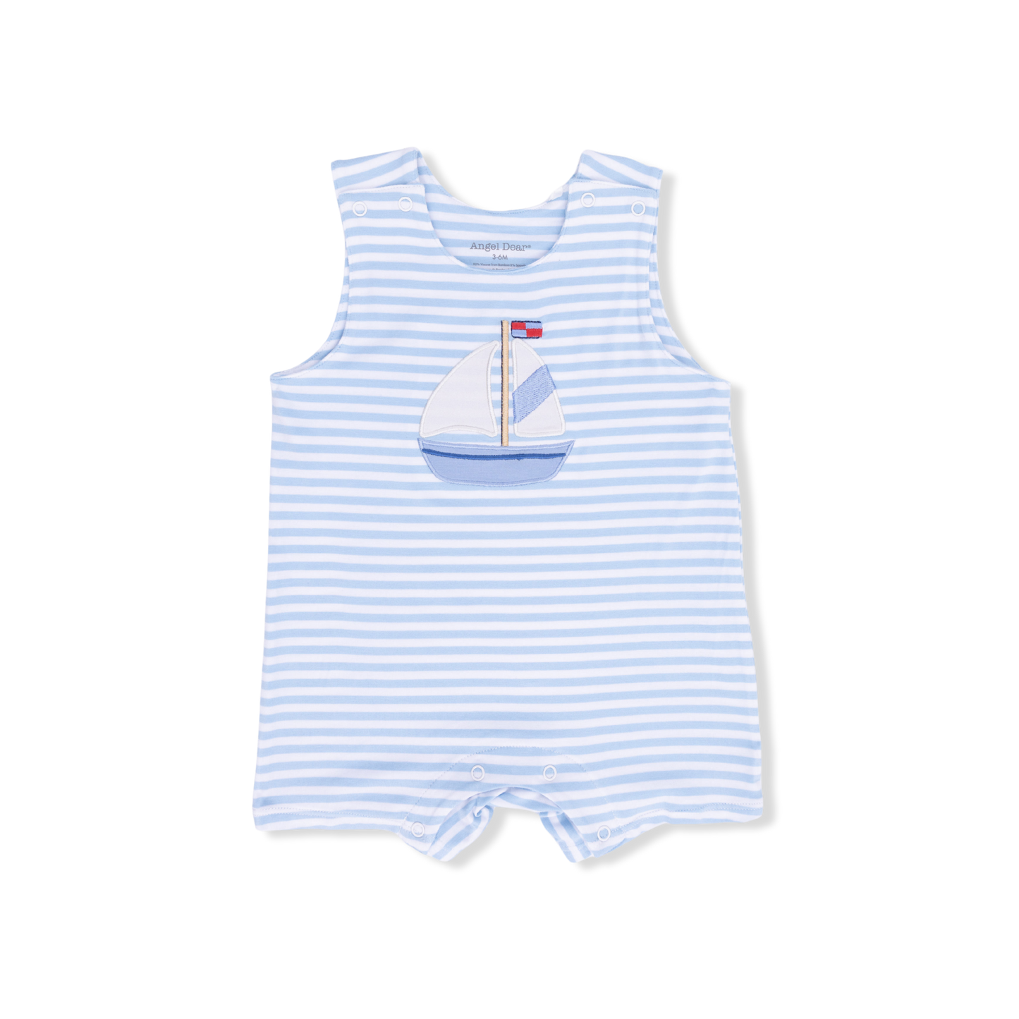 Bubbly Sailboat Stripe - Sleeveless Jon Jon