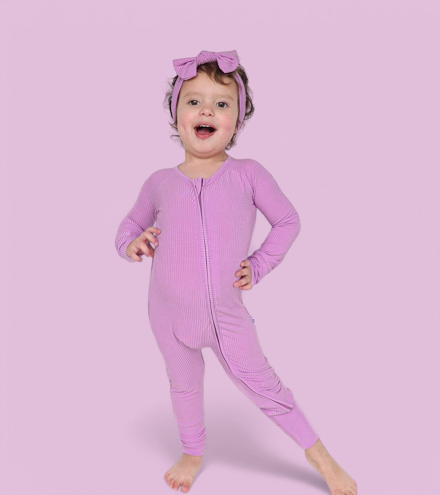 FOREVER LILAC RIB DREAM ROMPER