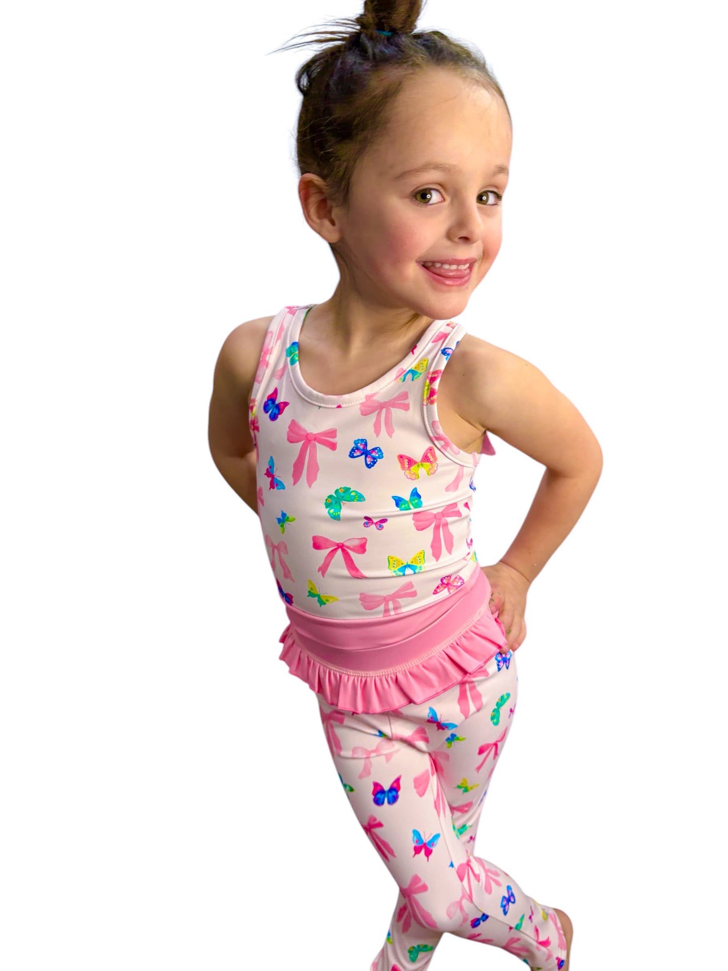 Bow and Butterfly Athletic Set