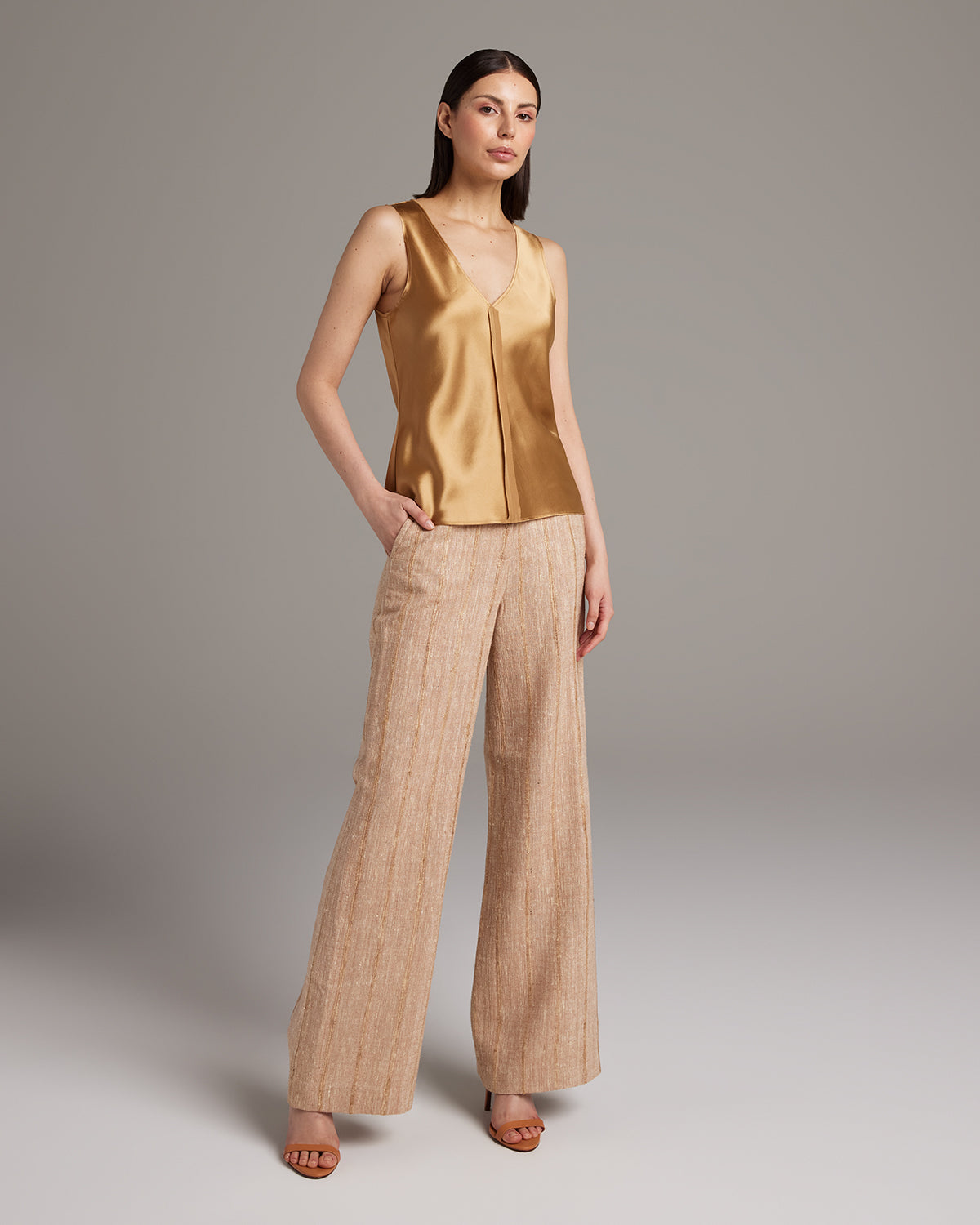 Silk Raw Edge Tank - Core
