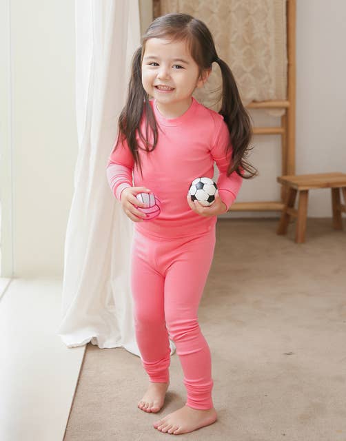 Modal Pink Long Sleeve PJs