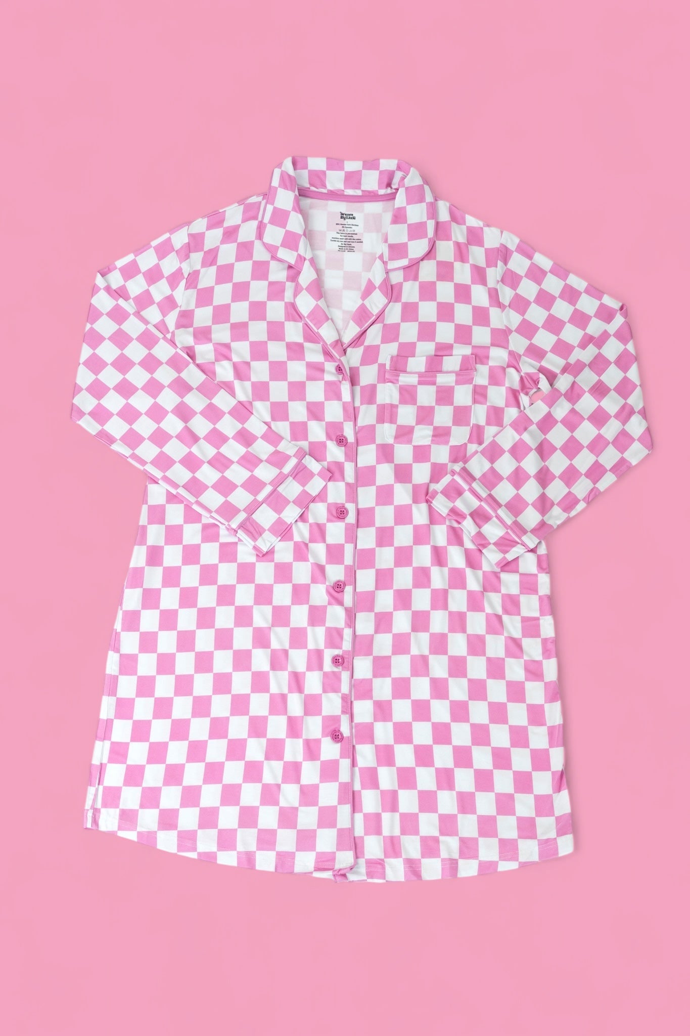 BUBBLEGUM CHECKERS WOMEN’S DREAM GOWN