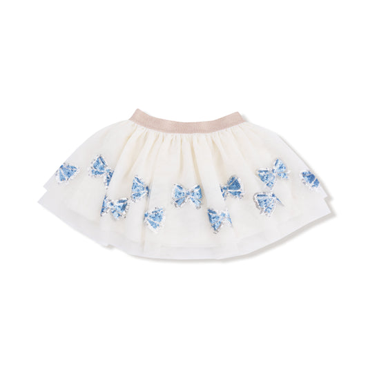 Blue Bow Tutu Skirt